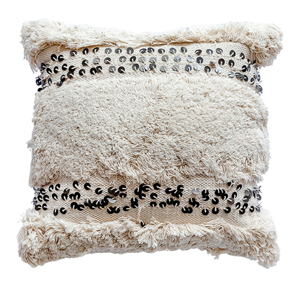Bohemian Handwoven Cotton Pillow