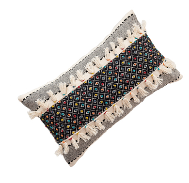 Bohemian Handwoven Cotton Pillow