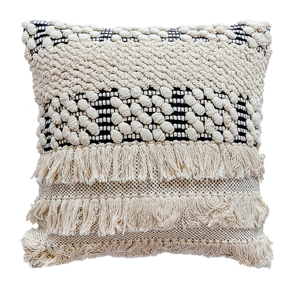 Bohemian Handwoven Cotton Pillow