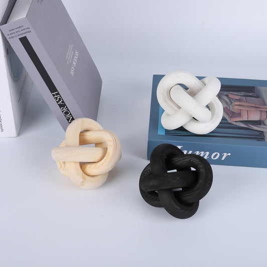 Ring Wooden Buckle Art Ornaments